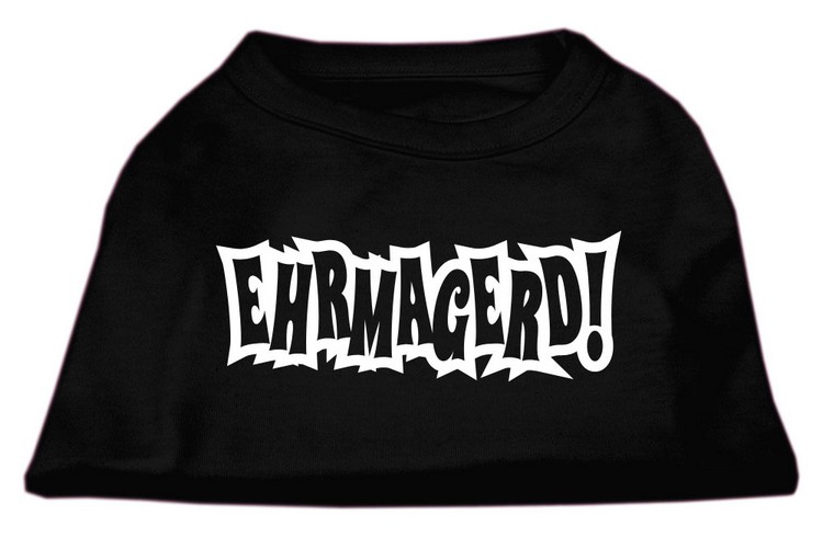 Ehrmagerd Screen Print Shirt Black XS